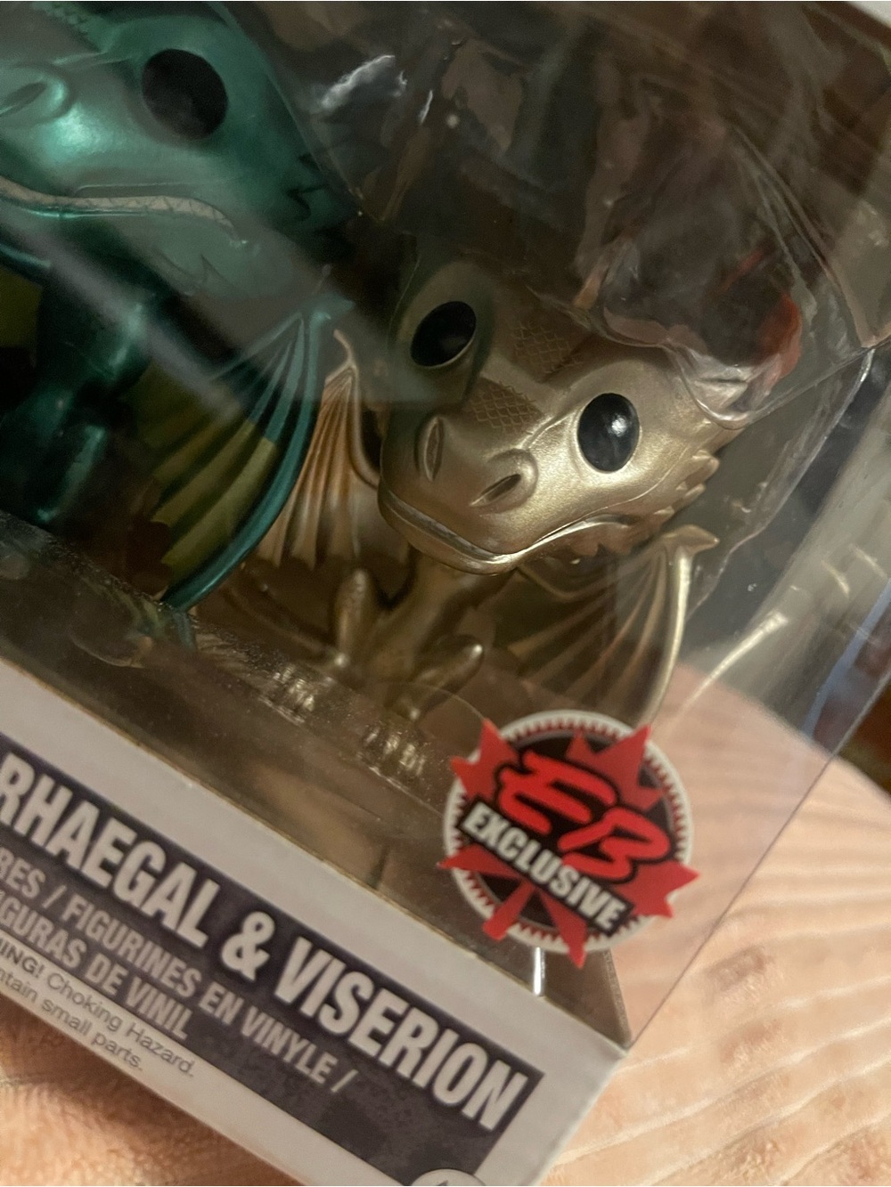 Funko Game of Thrones Metallic Teal and Gold Drogon Vinyl Figure - Picture 2 of 7